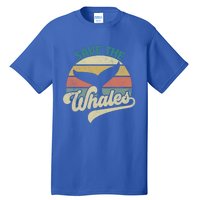 Save The Whales Retro Gift Tall T-Shirt