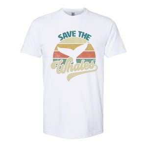 Save The Whales Retro Gift Softstyle CVC T-Shirt