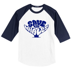 Save The Whales Baseball Sleeve Shirt