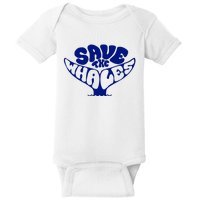 Save The Whales Baby Bodysuit