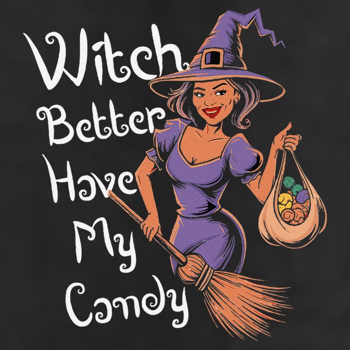 Spooky Threads Witch Better Have My Candy 7 Panel Mesh Trucker Snapback Hat