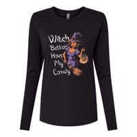 Spooky Threads Witch Better Have My Candy Womens Cotton Relaxed Long Sleeve T-Shirt