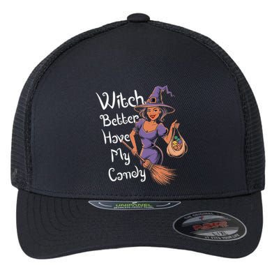 Spooky Threads Witch Better Have My Candy Flexfit Unipanel Trucker Cap