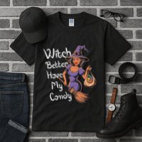 Spooky Threads Witch Better Have My Candy Tall T-Shirt