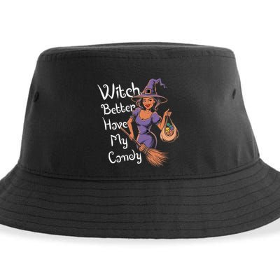 Spooky Threads Witch Better Have My Candy Sustainable Bucket Hat