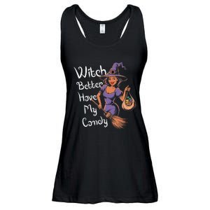 Spooky Threads Witch Better Have My Candy Ladies Essential Flowy Tank