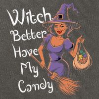Spooky Threads Witch Better Have My Candy Cotton Canvas Backpack
