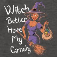Spooky Threads Witch Better Have My Candy Vector Backpack