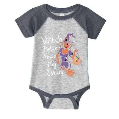 Spooky Threads Witch Better Have My Candy Infant Baby Jersey Bodysuit