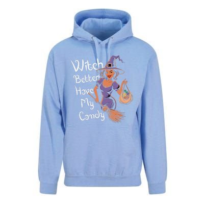 Spooky Threads Witch Better Have My Candy Unisex Surf Hoodie