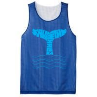 Save The Whales Gift Mesh Reversible Basketball Jersey Tank