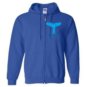 Save The Whales Gift Full Zip Hoodie