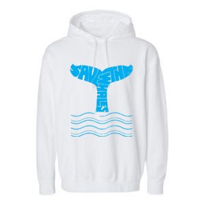 Save The Whales Gift Garment-Dyed Fleece Hoodie