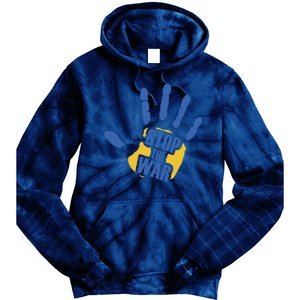 Stops The War Ukraine Peace Tie Dye Hoodie