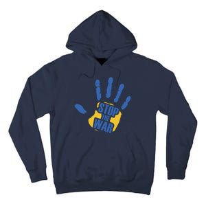 Stops The War Ukraine Peace Tall Hoodie