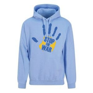 Stops The War Ukraine Peace Unisex Surf Hoodie