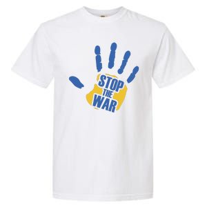 Stops The War Ukraine Peace Garment-Dyed Heavyweight T-Shirt