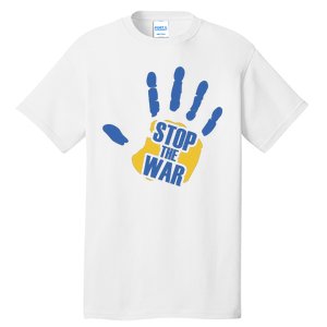 Stops The War Ukraine Peace Tall T-Shirt