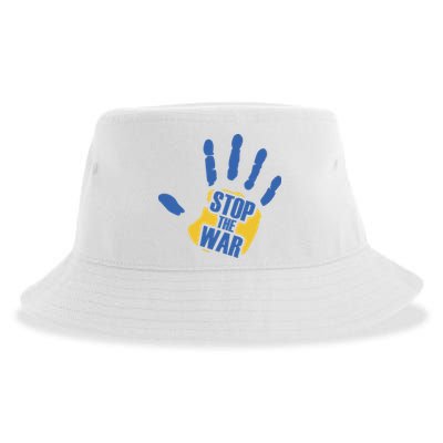 Stops The War Ukraine Peace Sustainable Bucket Hat