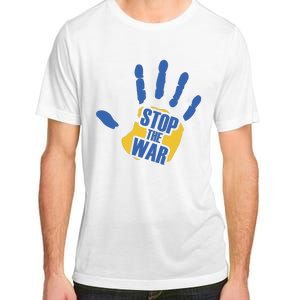 Stops The War Ukraine Peace Adult ChromaSoft Performance T-Shirt