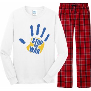 Stops The War Ukraine Peace Long Sleeve Pajama Set