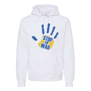 Stops The War Ukraine Peace Premium Hoodie