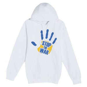 Stops The War Ukraine Peace Premium Pullover Hoodie