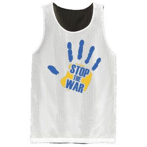 Stops The War Ukraine Peace Mesh Reversible Basketball Jersey Tank