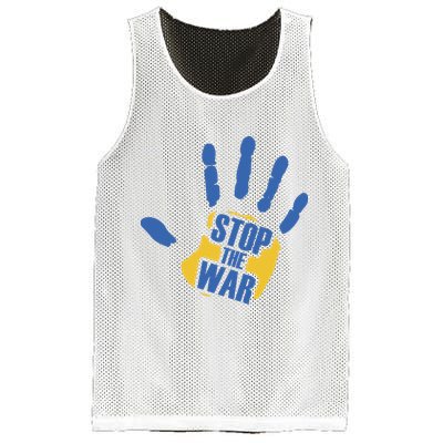 Stops The War Ukraine Peace Mesh Reversible Basketball Jersey Tank