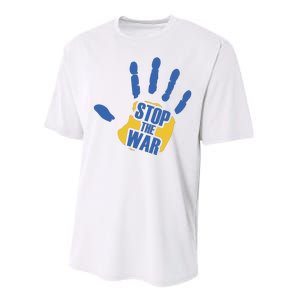 Stops The War Ukraine Peace Performance Sprint T-Shirt