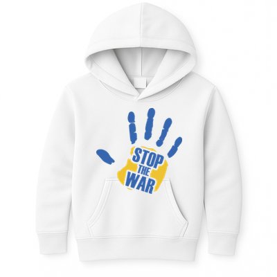 Stops The War Ukraine Peace Kids Hoodie