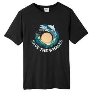 Save The Whales Gift Tall Fusion ChromaSoft Performance T-Shirt