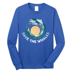 Save The Whales Gift Long Sleeve Shirt