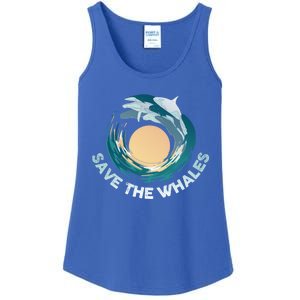 Save The Whales Gift Ladies Essential Tank