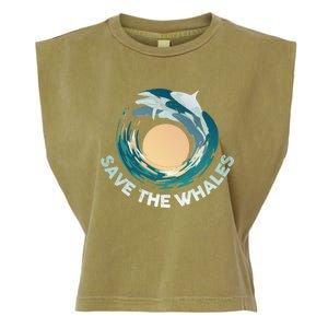 Save The Whales Gift Garment-Dyed Women's Muscle Tee