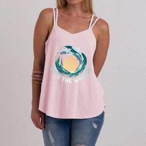 Save The Whales Gift Women's Strappy Tank