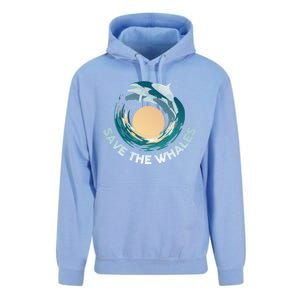 Save The Whales Gift Unisex Surf Hoodie