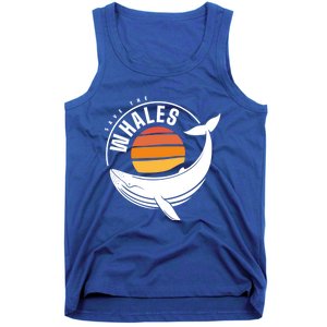 Save The Whale Environtal Activist Climate Blue Whale Cool Gift Tank Top