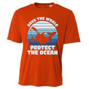 Save The Whale Protect The Ocean Gift Cooling Performance Crew T-Shirt