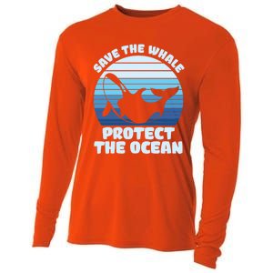 Save The Whale Protect The Ocean Gift Cooling Performance Long Sleeve Crew