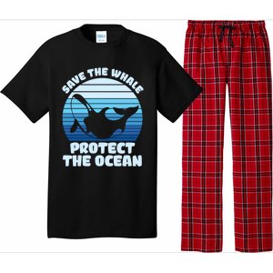 Save The Whale Protect The Ocean Gift Pajama Set