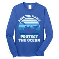 Save The Whale Protect The Ocean Gift Long Sleeve Shirt