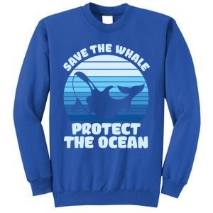 Save The Whale Protect The Ocean Gift Sweatshirt