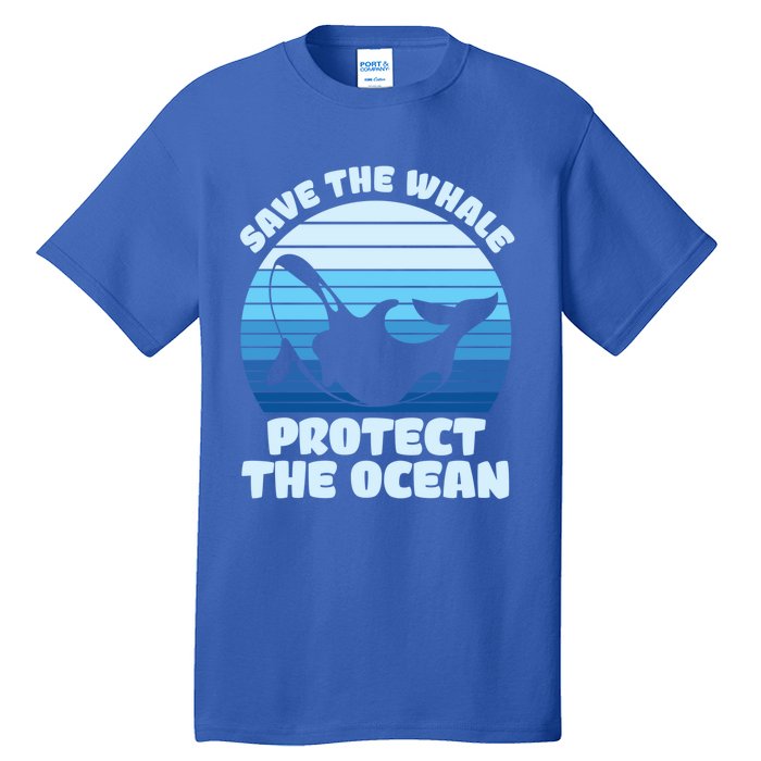 Save The Whale Protect The Ocean Gift Tall T-Shirt