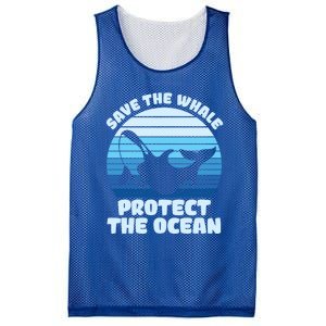 Save The Whale Protect The Ocean Gift Mesh Reversible Basketball Jersey Tank