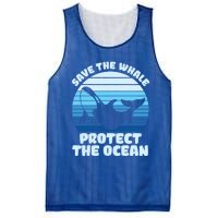 Save The Whale Protect The Ocean Gift Mesh Reversible Basketball Jersey Tank