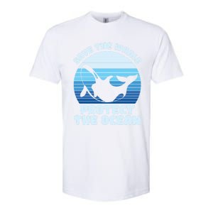 Save The Whale Protect The Ocean Gift Softstyle CVC T-Shirt