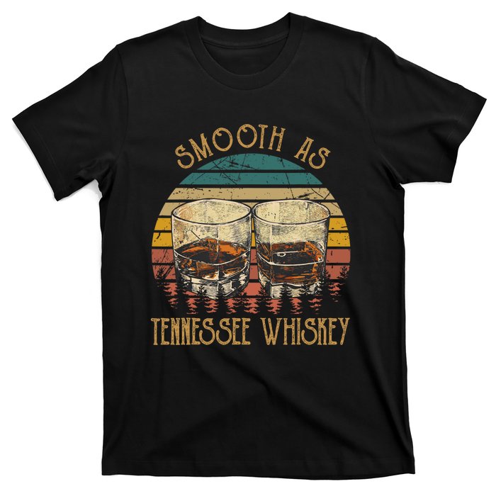 Smooth Tennessee Whiskey Graphic Western Cactus Mountains T-Shirt