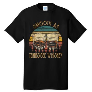 Smooth Tennessee Whiskey Graphic Western Cactus Mountains Tall T-Shirt