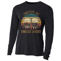 Smooth Tennessee Whiskey Graphic Western Cactus Mountains Cooling Performance Long Sleeve Crew